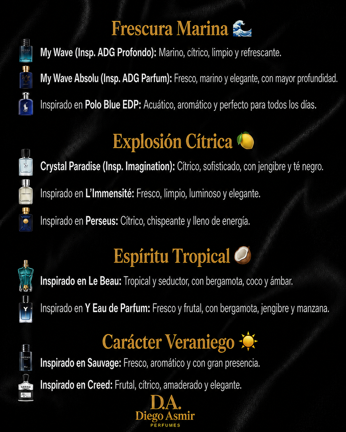 Pack 10 Decants 3ml Edición Verano
