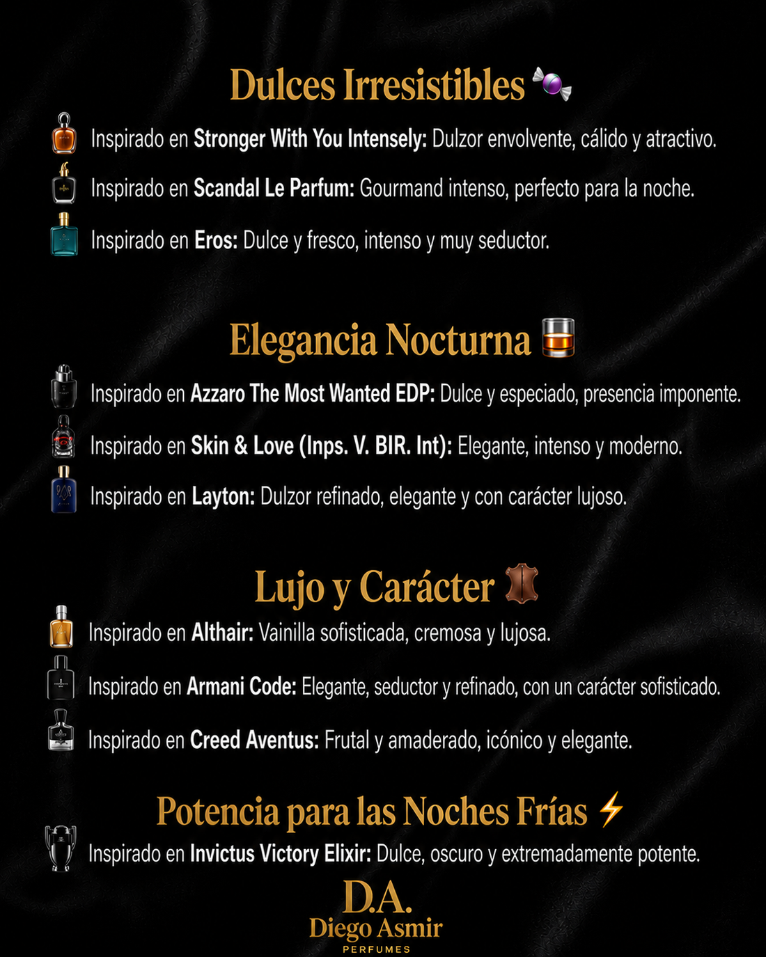 Pack 10 Decants 3ml Edición Invierno